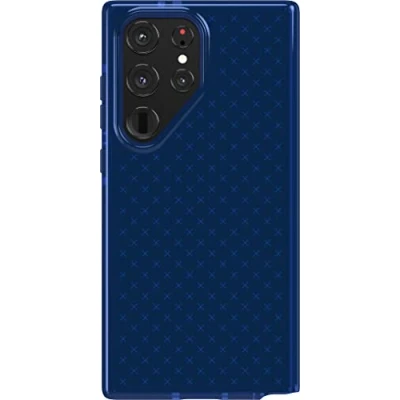 Immagine di tech21 Evo Check Custodia per Samsung Galaxy S23 Ultra, 4,9 m, colore: Blu notte