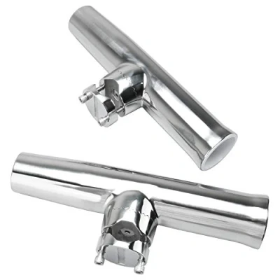 Immagine di FreeTec Morsetto in acciaio inossidabile per torce su supporto canne da pesca asta porta rotaie 2 pezzi 7/8 &quot;a 1&quot;
