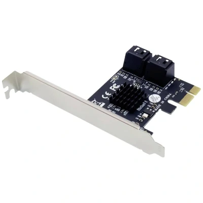 Immagine di Conceptronic EMRICK 4 Port SATA PCIe Adapter mit Kabel Controller