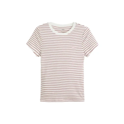 Immagine di Levi&#039;s Essential HM SS Tee T Shirt, Gianna Stripe Zephyr, M Donna