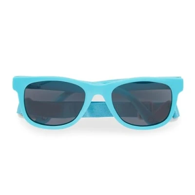 Immagine di Dooky Santorini Blue Occhiali da sole per bambini, protezione bambini e neonati, UVA UV B, vetro infrangibile, con cinturino regolabile rimovibile, colore: acqua
