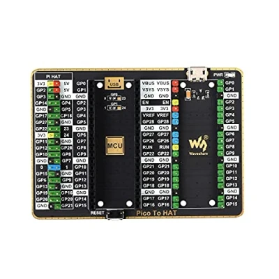 Immagine di Waveshare GPIO Expander per Raspberry Pi Pico, con 1x Standard 40PIN, Pico 2x20PIN Header, il Collegamento di HAT e Schede Espansione