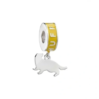 Immagine di HARRY POTTER sterling Silver Hufflepuff House Slider Charm, Argento
