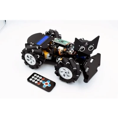 Immagine di Adeept 4WD Omnidirezionale Mecanum Ruote Robot Kit Auto per Raspberry Pi Pico FAI DA TE STEM Telecomando Educativo con Display LCD e Tutorial