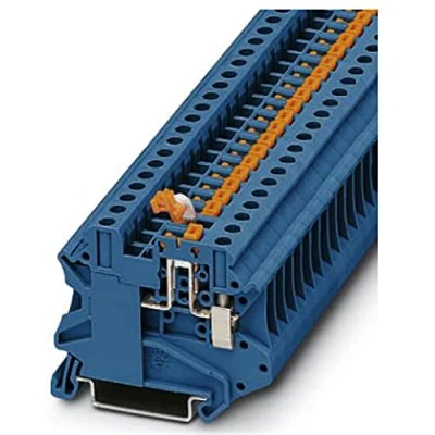 Immagine di Phoenix Contact UT 4 MT P/P BU 3046265 Morsetto passante componibile Numero Poli (num): 2 0.14 mm² 6 Blu 50 pz.