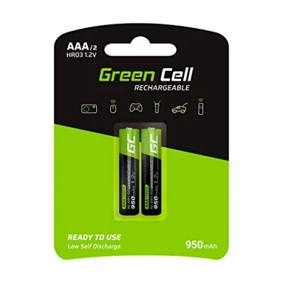 Immagine di Green Cell HR03 Batteria ricaricabile Ministilo (AAA) NiMH 950 mAh 1.2 V 2 pz.