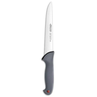 Immagine di Arcos Serie Colour Proof Coltello Scannare Macellaio Lama Acciaio Inossidabile Nitrum 180 mm Manico Polipropilene Coperto da Elastomer Colore Nero