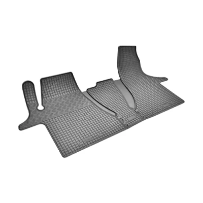 Immagine di Tappetini in gomma su misura per il veicolo, ideali VW T6.1 Transporter/Caravelle/Multivan dal 2019 2/3 sedili