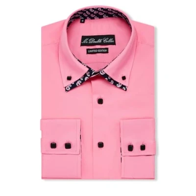 Immagine di MrDoubleCollar Camicie da uomo a doppio colletto, design italiano, diversi colori disponibili, rosa, L