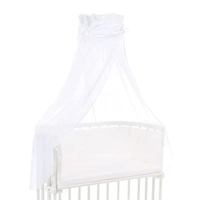 Immagine di Babybay Canopy Organic Cotton with Loop Suitable for all Models, White, Tessuto, Bianco, 1 Stück (1er Pack)