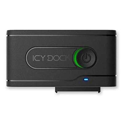 Immagine di Icy Dock Adattatore SSD NVMe USB 1x 2.5 U.2 a 3.2 Gen2 10Gbps convertitore compatibile con Thunderbolt 4 Black cavo incluso EZ Adapter Ex MB931U 1VB R1