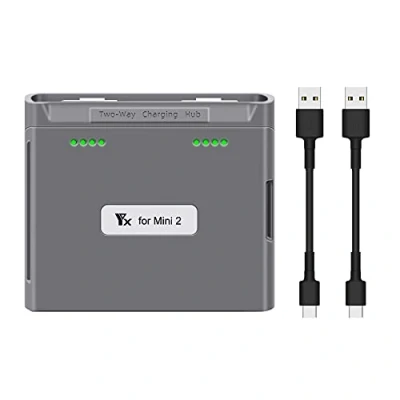 Immagine di Batteria del drone Caricabatteria Hub 2 in 1 per Mini 2/Mini SE, di ricarica bidirezionale DJI SE Accessori (Grigio)