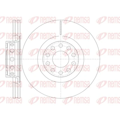 Immagine di REMSA 6781.10 Disco freno Assale anteriore 323, 323 30 10 ventilato AUDI: A6 C5 Avant, A4 B5 Sedan, VOLKSWAGEN: Phaeton