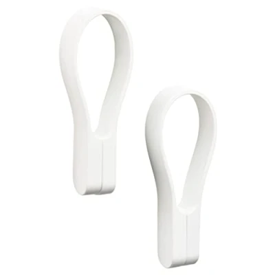 Immagine di ZONE Denmark Loop Portasciugamani magnetici, 9 cm, confezione da 2, colore: Bianco