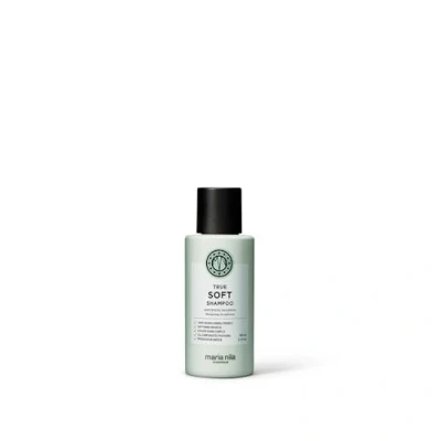 Immagine di Maria Nila True Soft, Shampoo 100 ml, per capelli secchi, l’olio di argan reidrata e riduce l’effetto crespo, prodotto 100% vegano senza solfati/parabeni