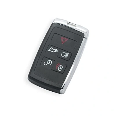 Immagine di BROVACS Alloggiamento chiave auto migliorato modificato compatibile con Land Rover Range Evoque Sport Velar Jaguar 5 Tasti Smart Ingresso senza Telecomando SS702A