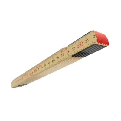 Immagine di Doppio Metro pieghevole 2m I Swedenmeter® originale in betulla Prodotto Svezia legno con giunti acciaio svedese Di alta qualità Classe UE III Hultafors 100004