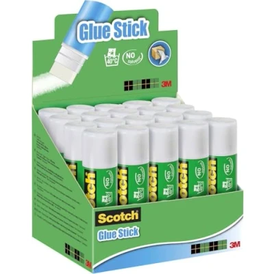 Immagine di Scotch Colla Stick per la Scuola Elementare, Media, Asilo e Ufficio, Set di Tubetti Bambini, Confezione Tradizionale Adesiva Grande 20 pz x 21 g