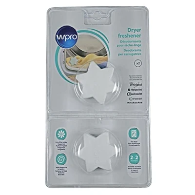 Immagine di Wpro Deostar deodorente asciugabiancheria odore muguet confezione da 2 pezzi 484000008542