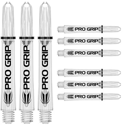 Immagine di TARGET Darts 3 X Sets of PRO Grip Shaft 9 in Total, Alberi per Freccette Unisex, Trasparente, Intermediate 41mm