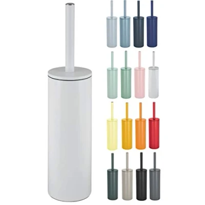 Immagine di Spirella Scopa da bagno con supporto in acciaio inox Akira bianco opaco