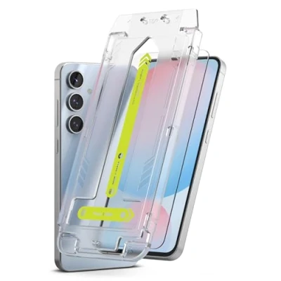 Immagine di Ringke Easy Slide Tempered Glass (2 Pezzi) Pellicola Protettiva Compatibile con Samsung Galaxy S24 FE, Infrangibile Vetro Temperato Proteggi Schermo Strumento di Installazione Facile