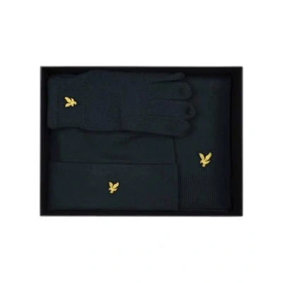 Immagine di Lyle &amp; Scott Scarf AND Beanie Unisex GIFT SET Berretto, Taglia: One Size, Argyle teal