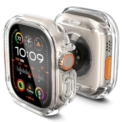 Immagine di Spigen Cover Ultra Hybrid Compatibile con Apple Watch 2 49mm e Crystal Clear (Trasparente)
