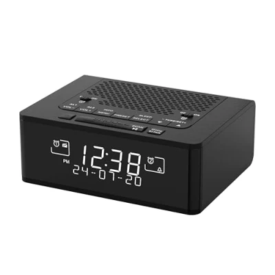 Immagine di iTOMA sveglia radio DAB e FM con 40 stazioni preimpostate, display LCD dimmerabile, doppia pulsante ON/OFF, snooze, Bluetooth 525