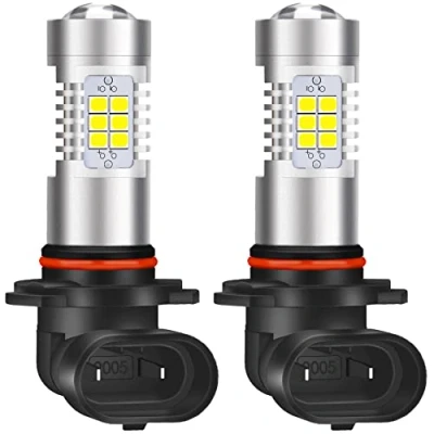 Immagine di KATUR H10 9140 9145 Lampadine fendinebbia a LED Max 80W 2000 Lumen 6500K Xenon bianco con proiettore per guida luci di marcia diurna DRL o fendinebbia, 12V 24V (confezione da 2)