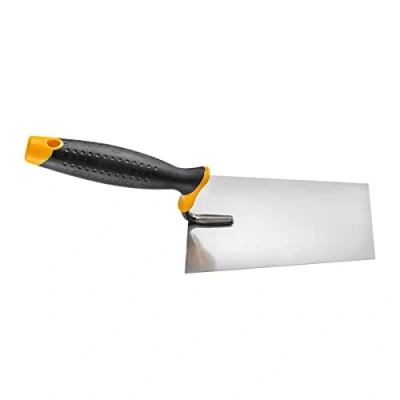 Immagine di HARDY 2k Cazzuola Angolare per Muratura Acciaio Inossidabile * 28 Serie Malta Spalmabile Intonacatura Manico in Legno Massello Luce Comoda 16x11 cm
