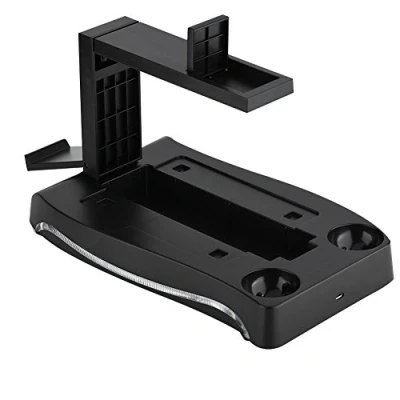 Immagine di Stazione di Ricarica per PS4 VR, Supporto Auricolare VR 4 in 1 con 2 Controller Gamepad PS Move