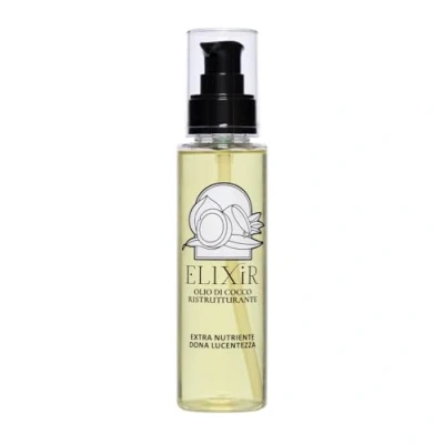 Immagine di Elixir, Olio per Capelli con di Cocco Sensibilizzati, Trattamento Ristrutturante e Nutriente Morbidi Setosi, Senza Risciacquo, 100 ml