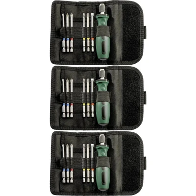 Immagine di Metabo 626723000 3 Kit inserti 7 parti Croce Pozidriv, Phillips, Esalobo Interno (TX), Taglio incl. Cacciavite portainserti