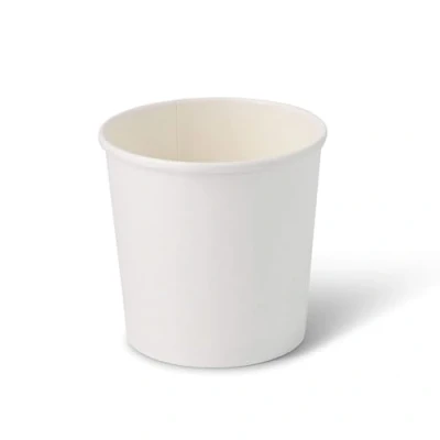 Immagine di BIOZOYG Bicchieri di Cartone per Alimenti Monouso bianchi I compostabili con realizzato barriera interna a base d&#039;acqua 25 Carta biodegradabili 600ml