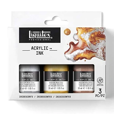 Immagine di Liquitex Ink! Set Da 3 Flaconi 30 ml &quot;Iridescenti&quot;