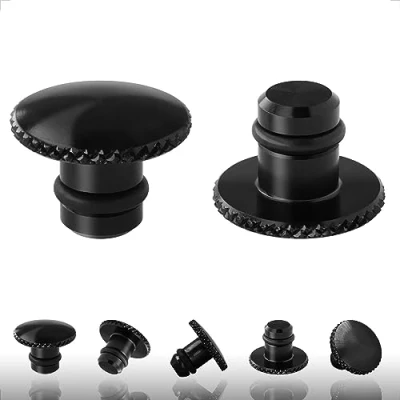 Immagine di Evermotor Universal M10 tappi specchietti moto destro/sinistro CNC 10mm Alluminio Ossidazione anodica Specchio Viti ciechi filettate MT25 MT03 MT07 MT09 MT10 (2 pezzi)