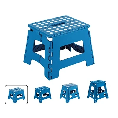 Immagine di ARREGUI TB 022 A Sgabello Pieghevole Multiuso per Adulti o Bambini Scala Scalino cucina, bagno, campeggio 22 cm di altezza Blu
