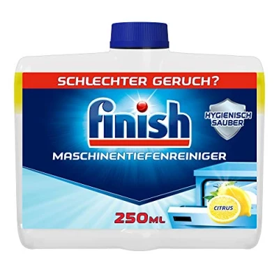 Immagine di Finish Detergente per macchina Citrus liquido contro calcare e grasso una lavastoviglie pulita Confezione risparmio da 1 x 250 ml Cura della con profumo di