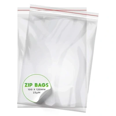 Immagine di V1 Trade Bustine Trasparenti Richiudibili Piccole Busta Impermeabile per Alimenti Set Completo di 100 Pezzi Ziploc Bag (100 x 120mm)