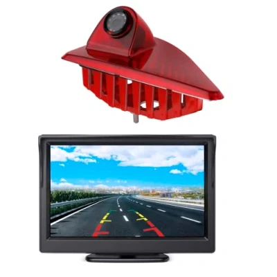 Immagine di Telecamera Retromarcia Specifico Con Luci Led Terzo Stop Posteriore per Opel Movano/Vauxhall Movano/Master/ NV400 + 4.3&quot; DVD Monitor TFT Schermo Camion LCD Display