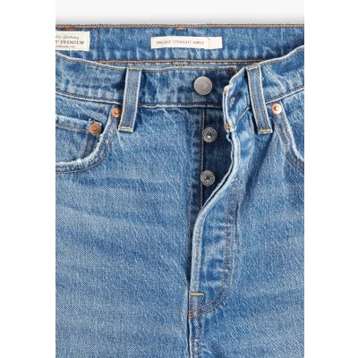 Immagine di Levi&#039;s Ribcage Straight Ankle Jeans a sigaretta, Donna, Taglia: 26x29, Blue