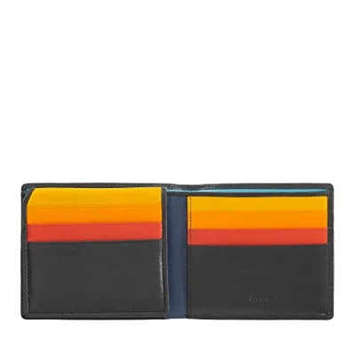 Immagine di DUDU Portafoglio Piccolo da Uomo RFID in Pelle Multicolore Porta Carte Tessere Nero