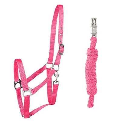 Immagine di PFIFF 102931 Set di cavezza e maglia con in plastica, colore: Rosa