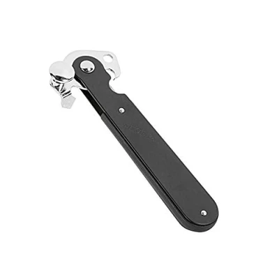 Immagine di Westmark Apriscatole a Leva, Con Apribottiglie, Lunghezza: 14,9 cm, Acciaio, Original Sieger, Nero/Argento, 11212260