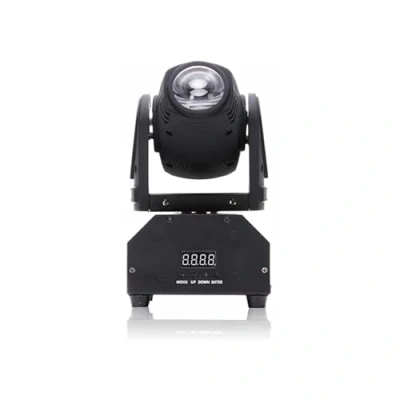 Immagine di Ibiza LMH250LED Mini Lyre Faretto a LED 4 in 1 da 10 W, colore: nero