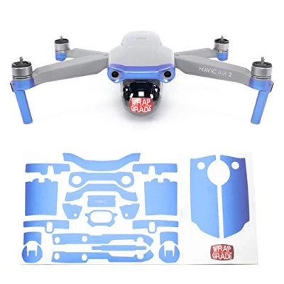 Immagine di Wrapgrade Skin Compatibile con DJI Mavic Air 2 Accent Color A (CELESTE BLUE)