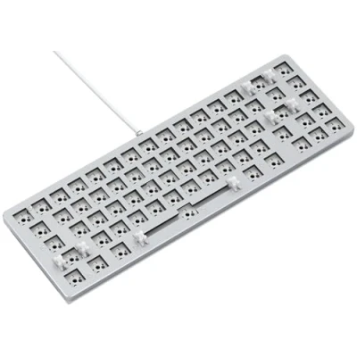 Immagine di Glorious gaming GMMK 2 Compact 65% Barebones (solo struttura) Struttura per tastiera da meccanica, TKL compatta (65%), alluminio, personalizzabile, RGB, layout americano / ANSI Bianco