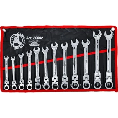 Immagine di Kraftmann, 30002, Cricchetto combinazione set di chiavi, 12 pezzi