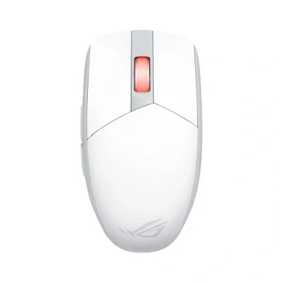 Immagine di ASUS ROG Strix Impact III Wireless Mouse senza Fili, Sensore a 36000 DPI, Bluetooth 5.1 e SpeedNova 2,4GHz, Fino 618 Ore di Batteria, Ricevitore Omni, Compatibile con Windows 10 11, Bianco